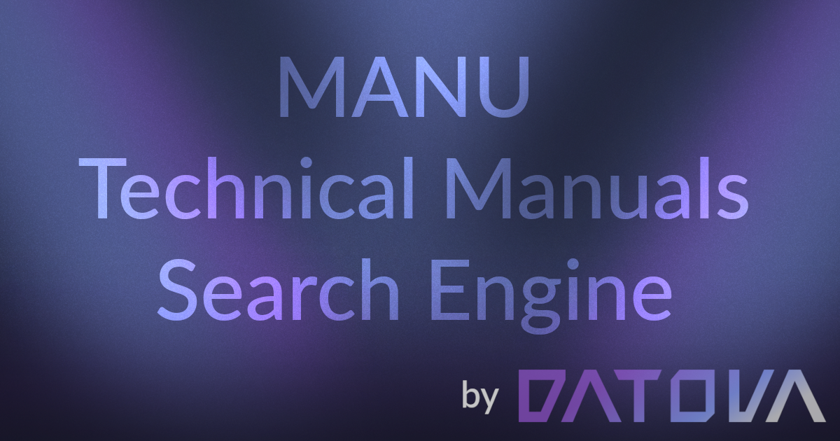 Manu Api MANU - AI Technical Documentation Search | Datova AI